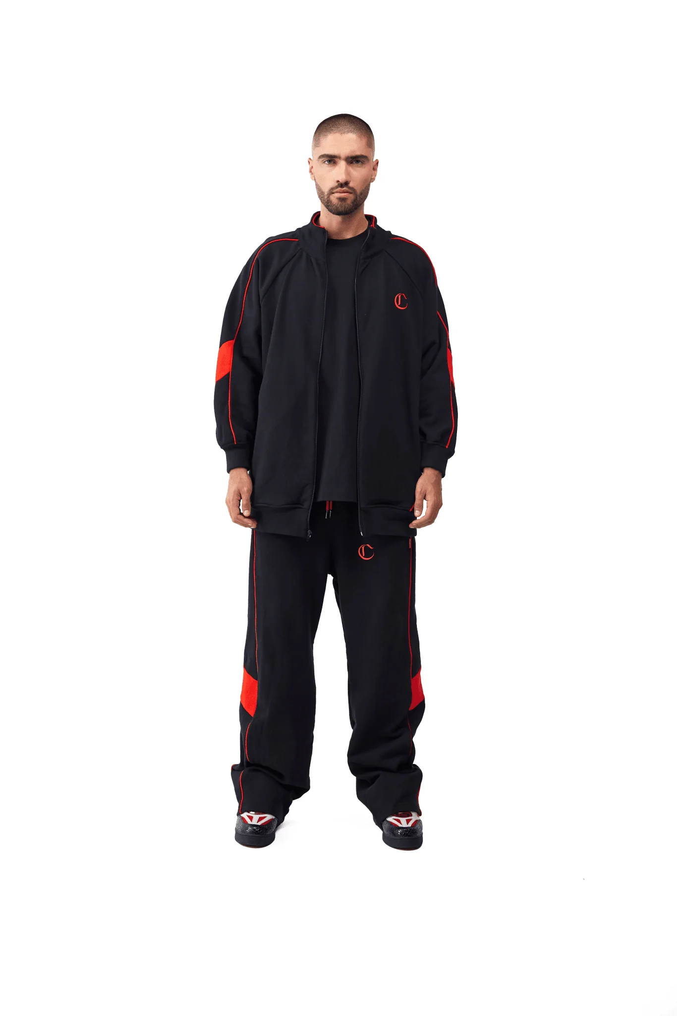 BUSO MASCULINO MUTO NEGRO ROJO CLEMONT - Image 3