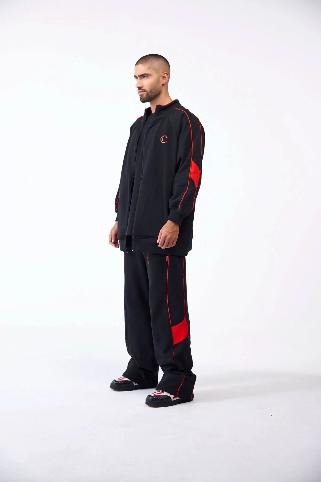 BUSO MASCULINO MUTO NEGRO ROJO CLEMONT - Image 4