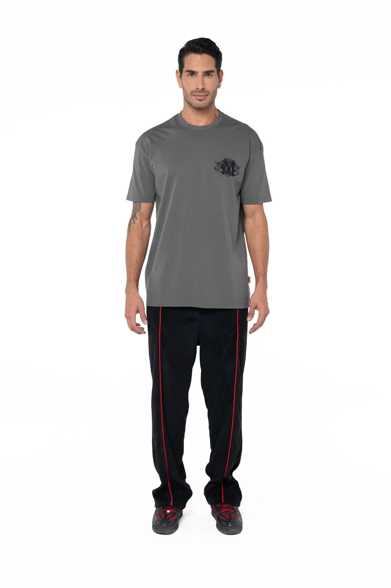 CAMISETA MASCULINA MUSCHIO GRIS OSCURO CLEMONT - Image 2