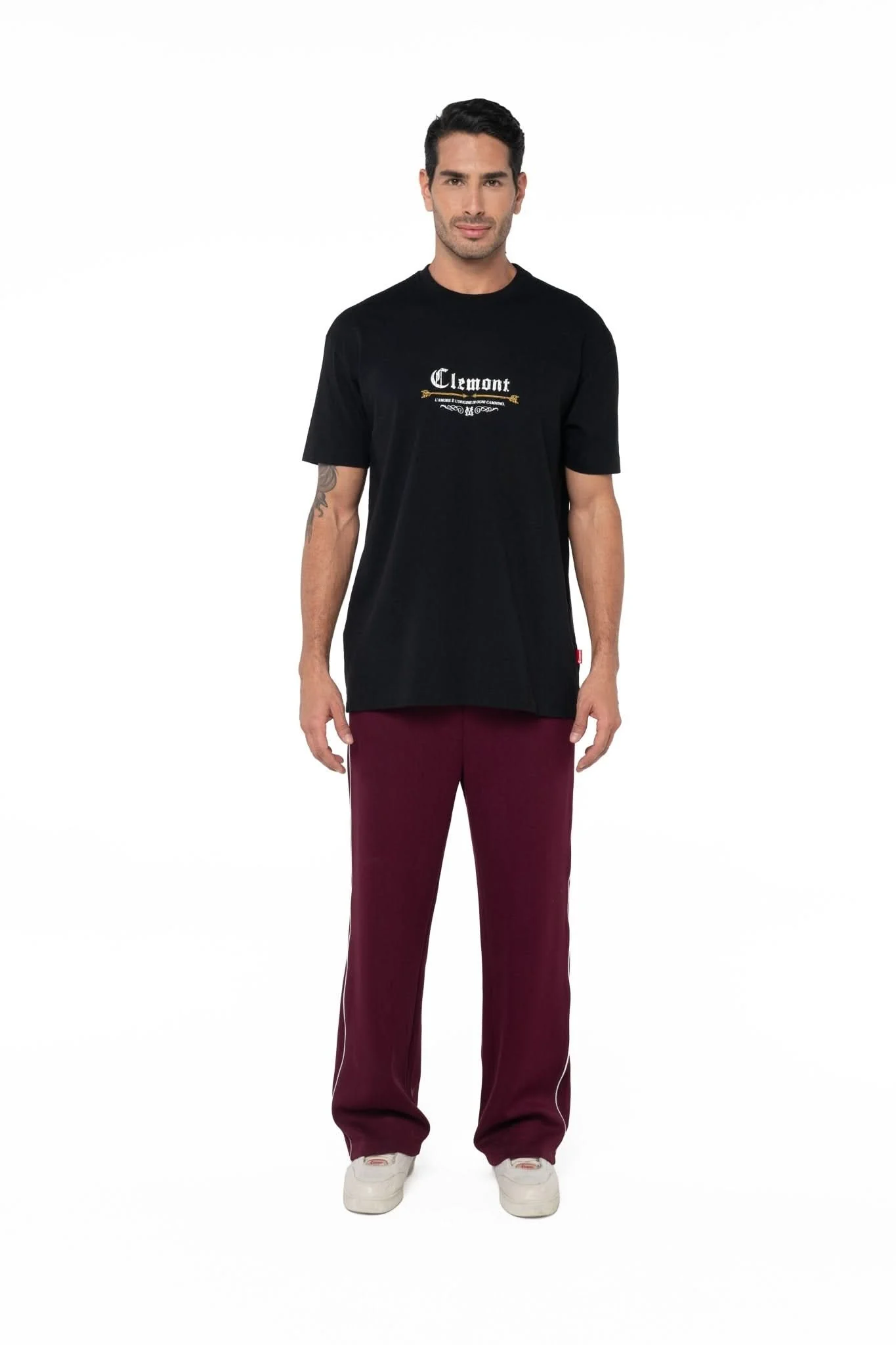 CAMISETA MASCULINA TATTILE SEMI OVERSIZED NEGRO CLEMONT - Image 4