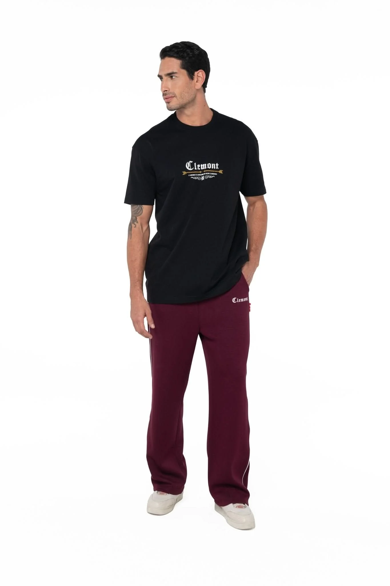 CAMISETA MASCULINA TATTILE SEMI OVERSIZED NEGRO CLEMONT - Image 6