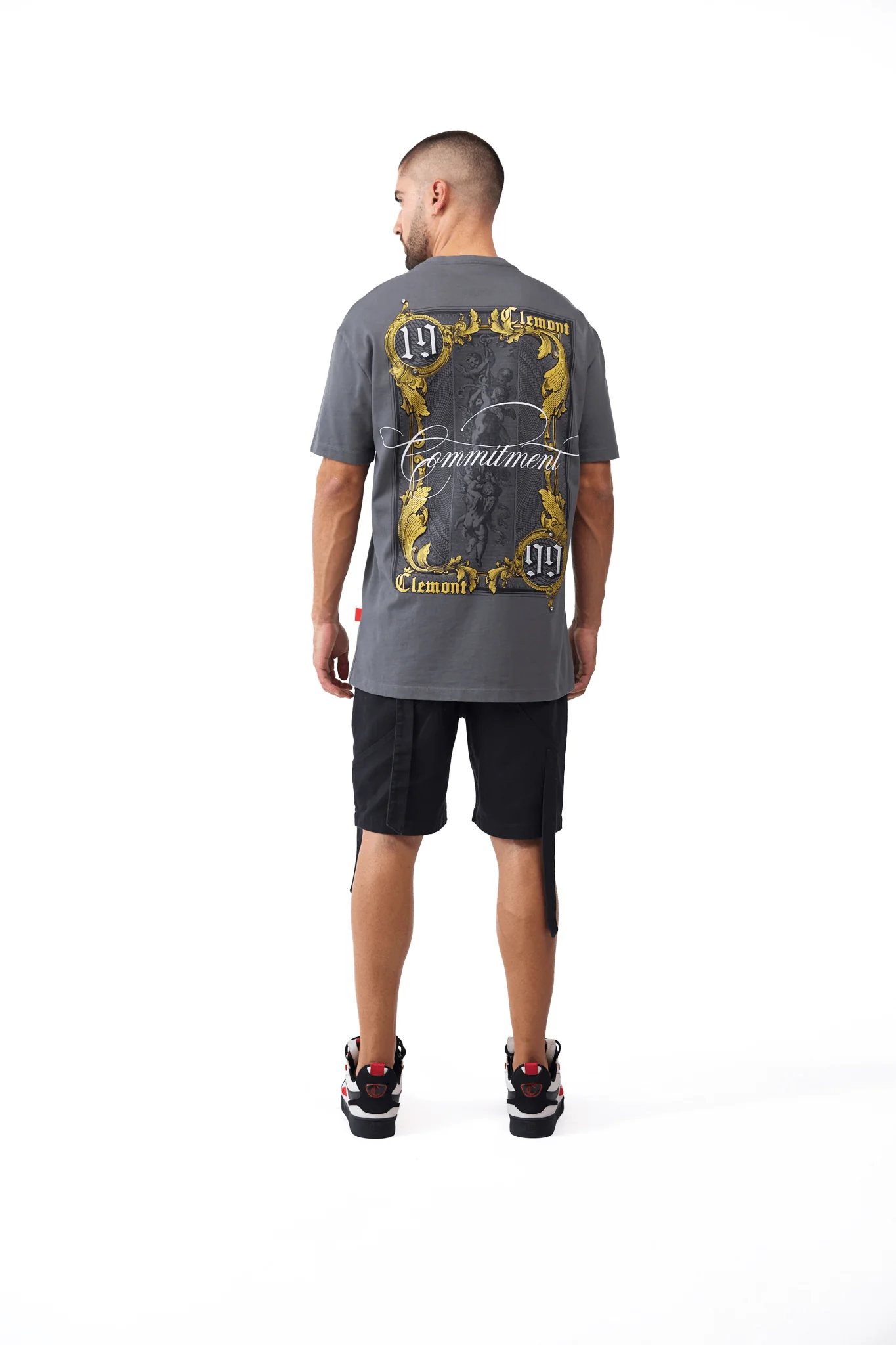 CAMISETA MASCULINO CUPOLA GRIS OSCURO CLEMONT - Image 3