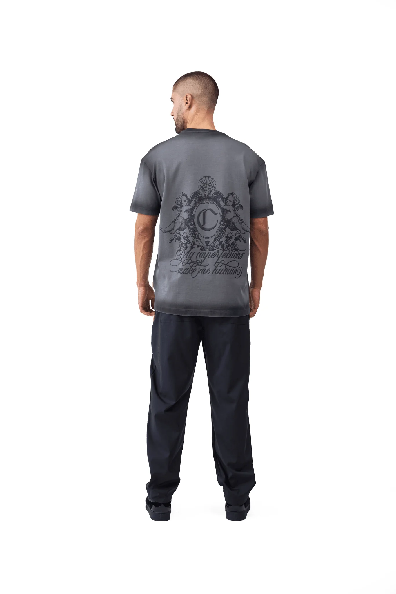 CAMISETA MASCULINO INTAGLIO GRIS OSCURO CLEMONT - Image 3