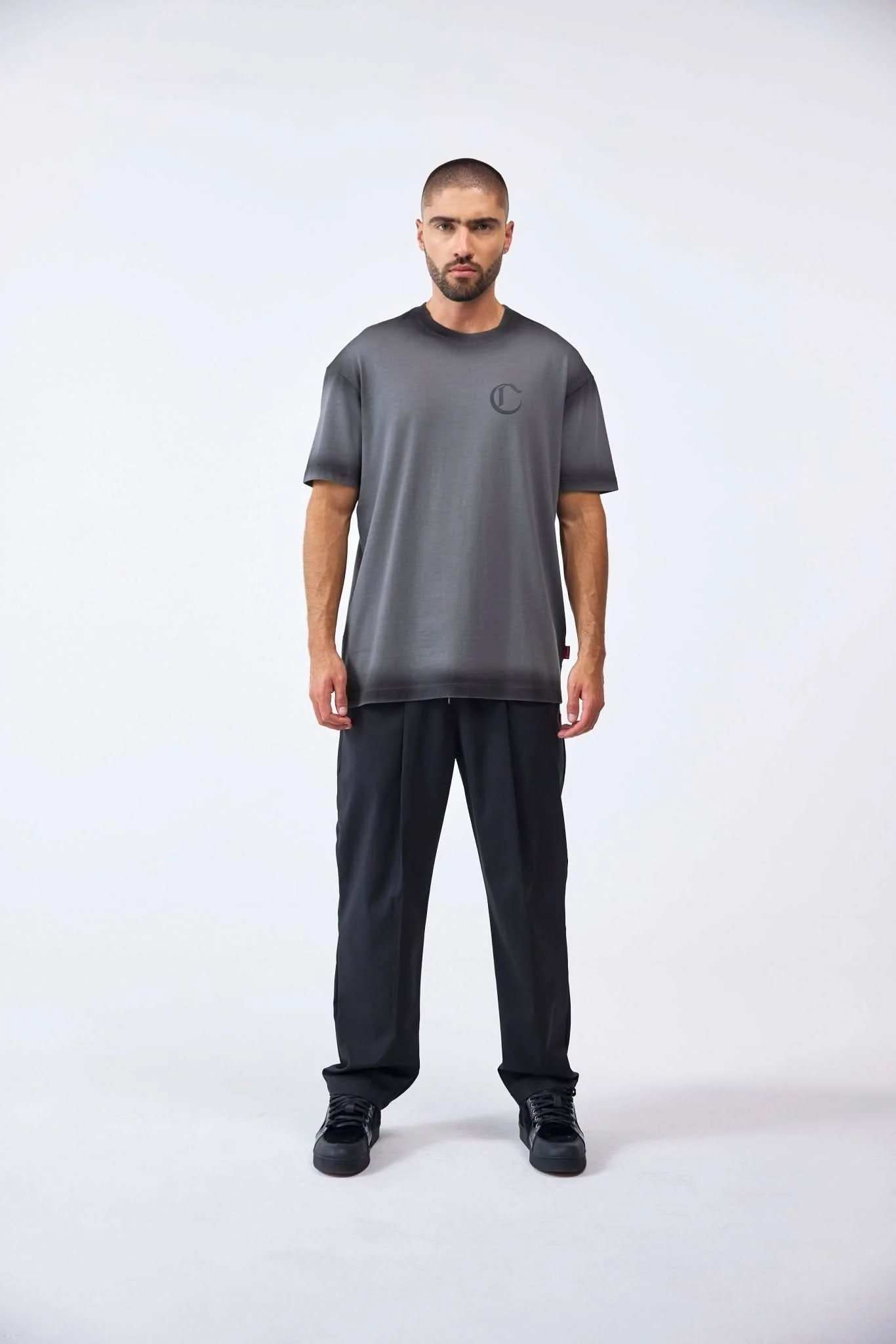 CAMISETA MASCULINO INTAGLIO GRIS OSCURO CLEMONT - Image 5