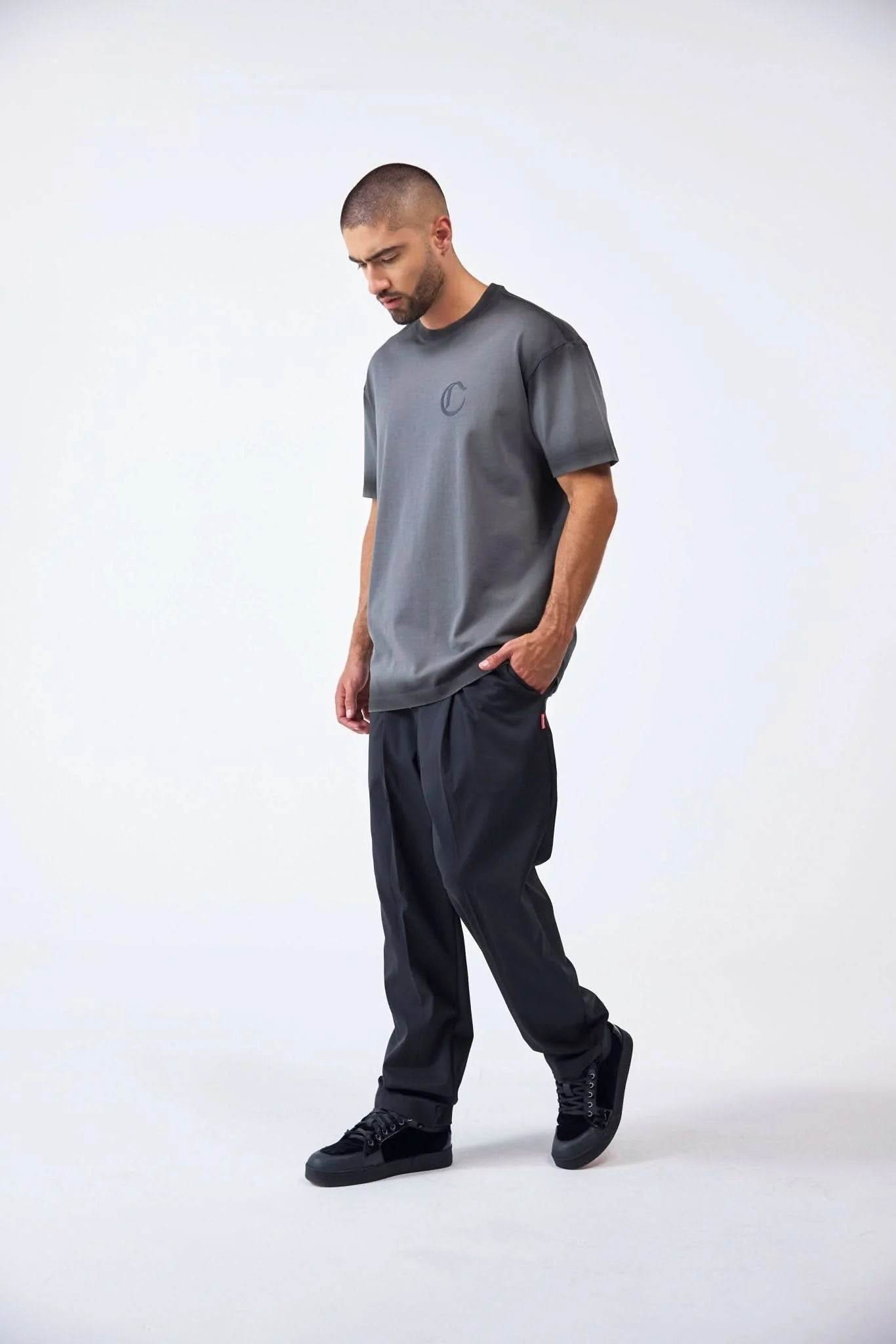 CAMISETA MASCULINO INTAGLIO GRIS OSCURO CLEMONT - Image 7