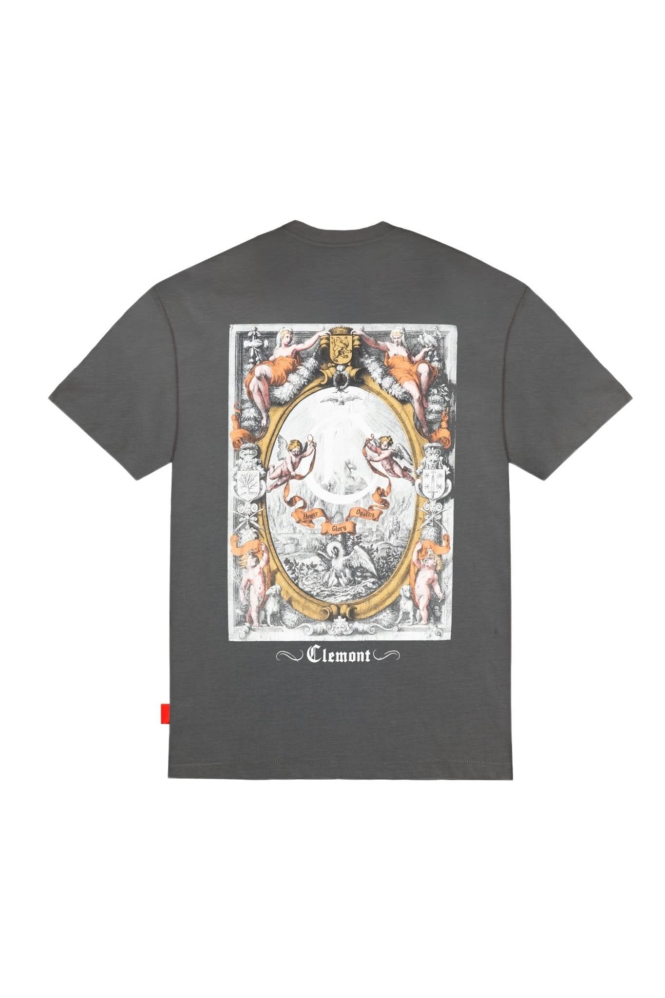 CAMISETA MASCULINO PALADINO GRIS OSCURO CLEMONT