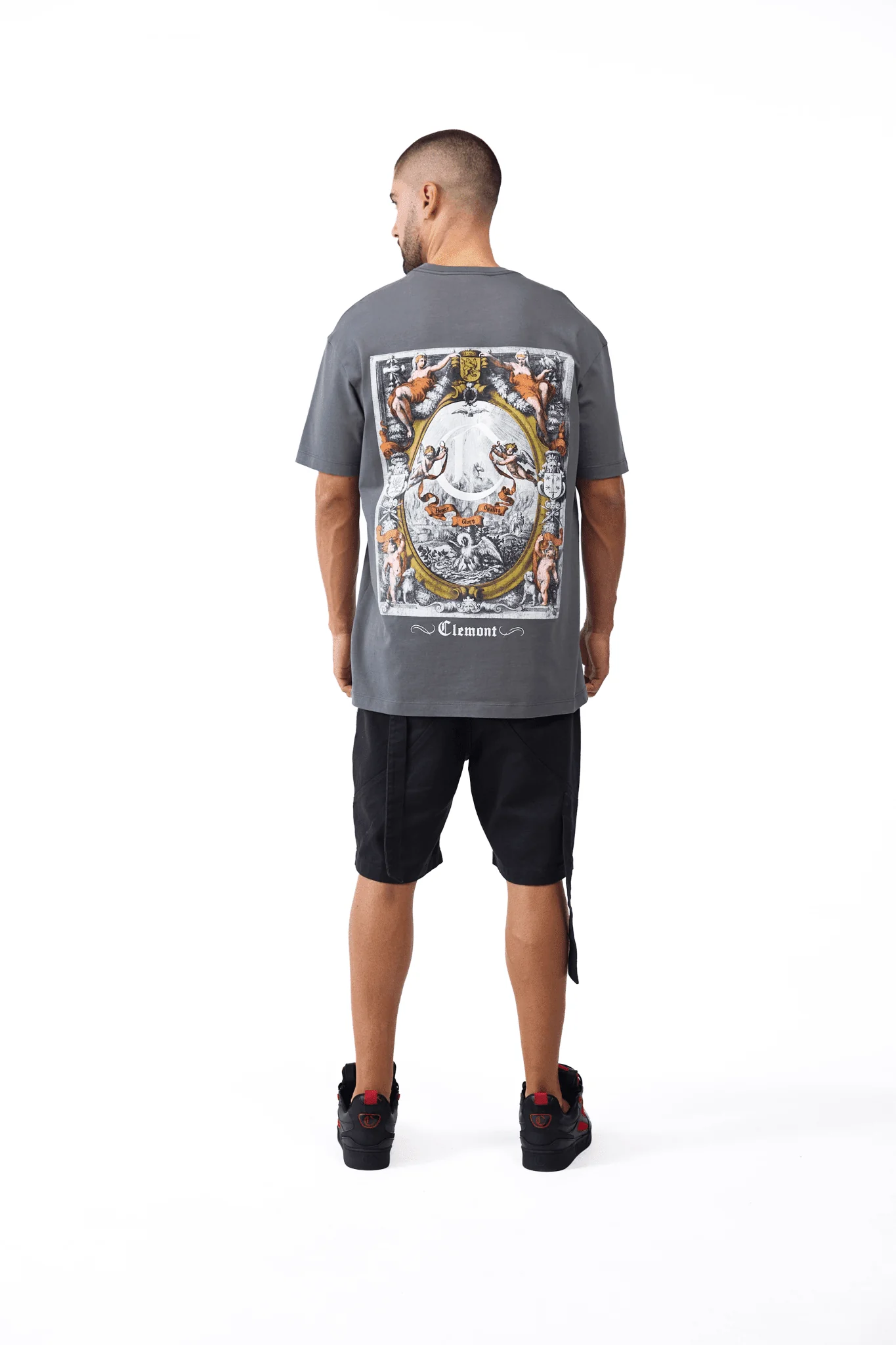 CAMISETA MASCULINO PALADINO GRIS OSCURO CLEMONT - Image 3