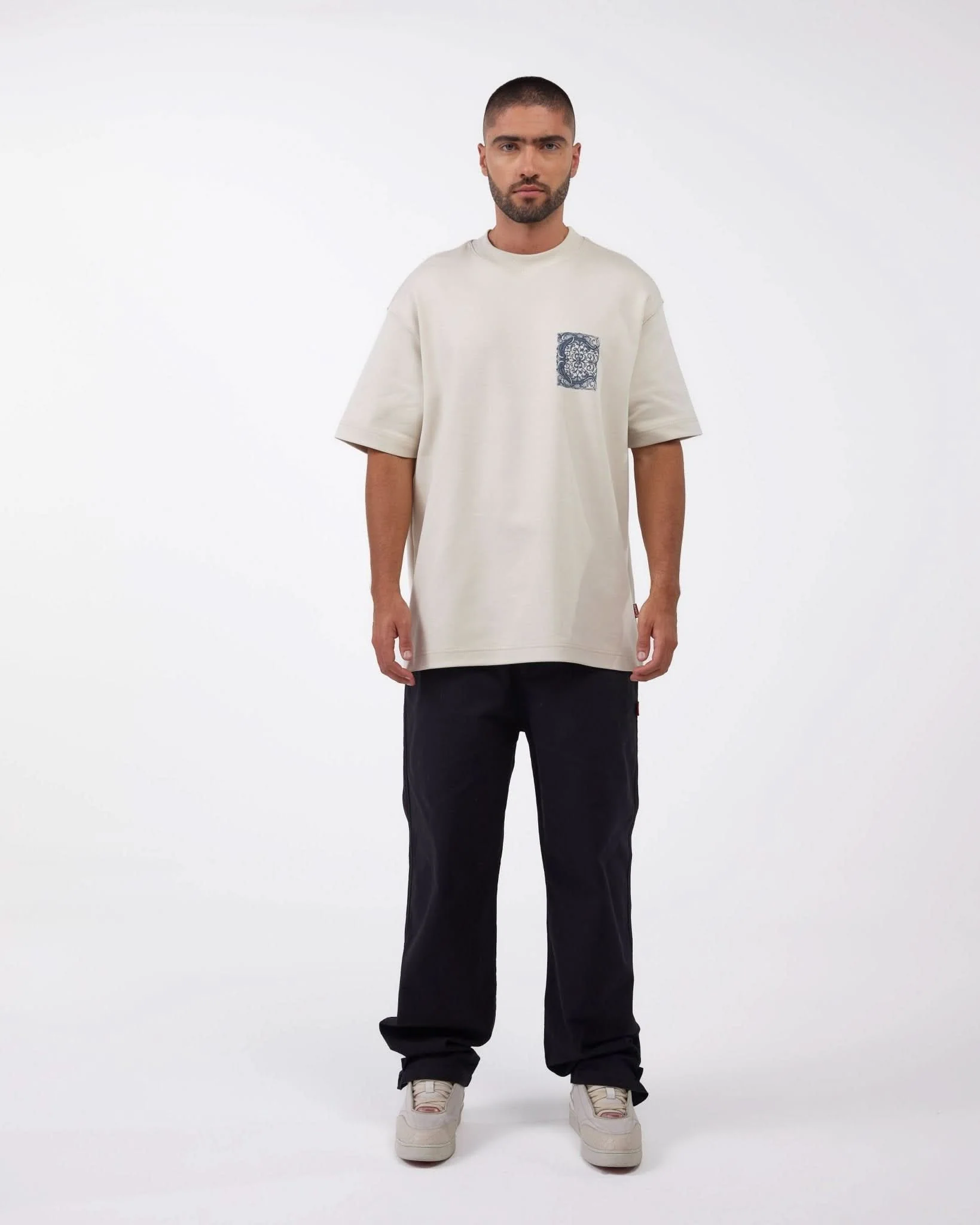 CAMISETA OVERSIZED ELEVARE CREMA CLEMONT - Image 4