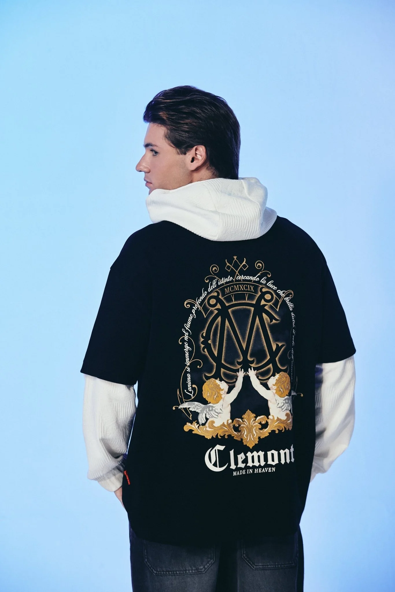 CAMISETA OVERSIZED HOMBRE PALPITARE NEGRO CLEMONT - Image 2