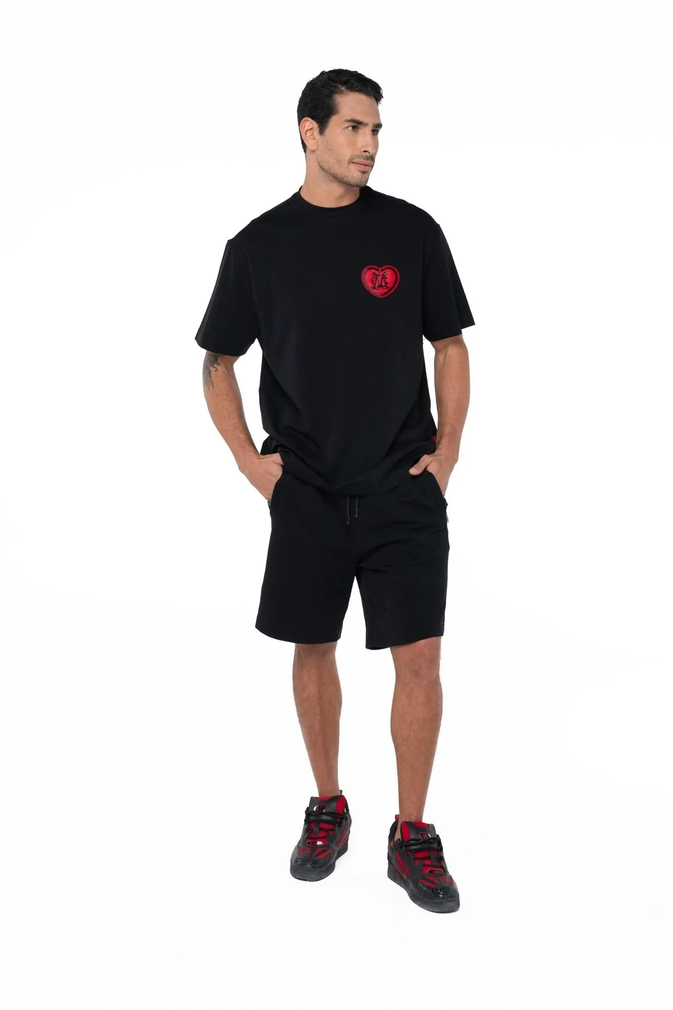 CAMISETA OVERSIZED MASCULINA ACCOGLIENZA NEGRO CLEMONT - Image 7