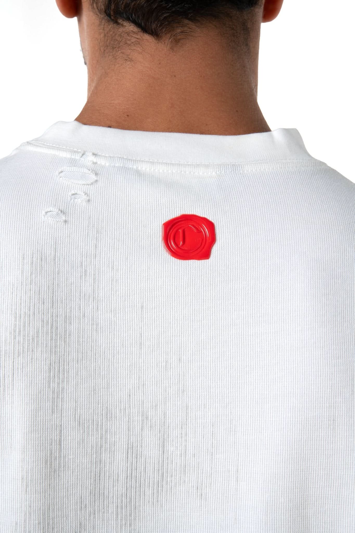 CAMISETA OVERSIZED MASCULINO ESTIVO CREMA/NEGRO CLEMONT - Image 5