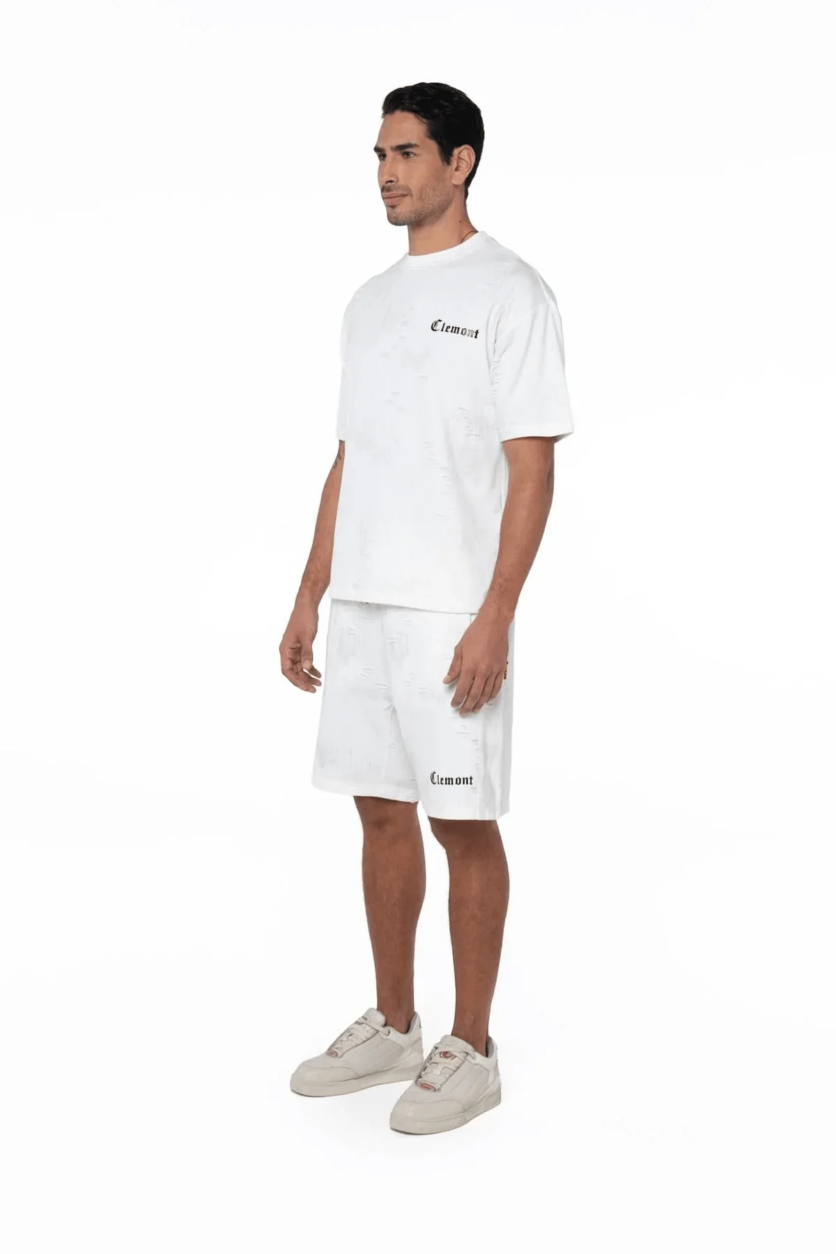 CAMISETA OVERSIZED MASCULINO ESTIVO CREMA/NEGRO CLEMONT - Image 6