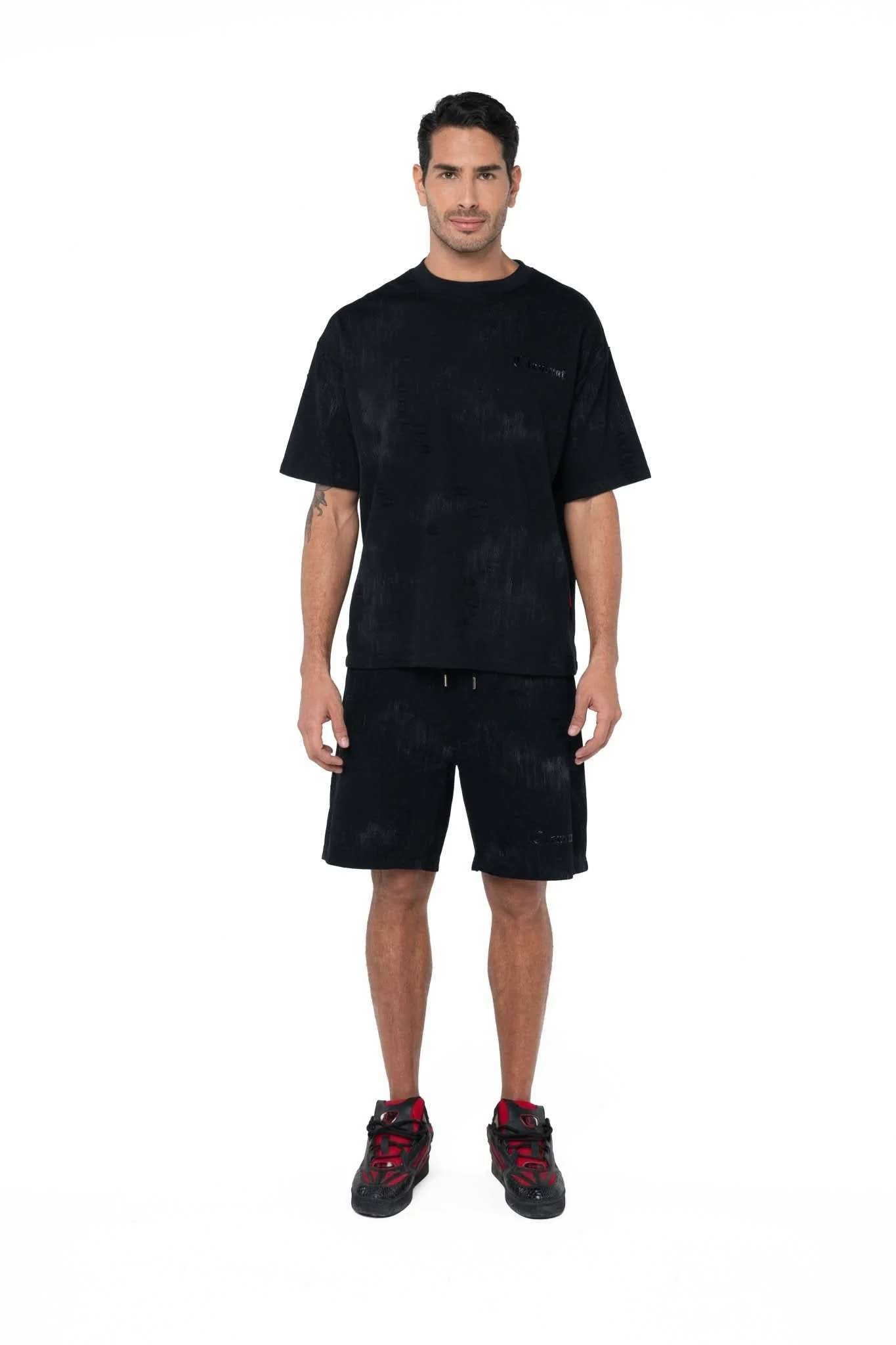 CAMISETA OVERSIZED MASCULINO ESTIVO NEGRO/SILVER CLEMONT - Image 4