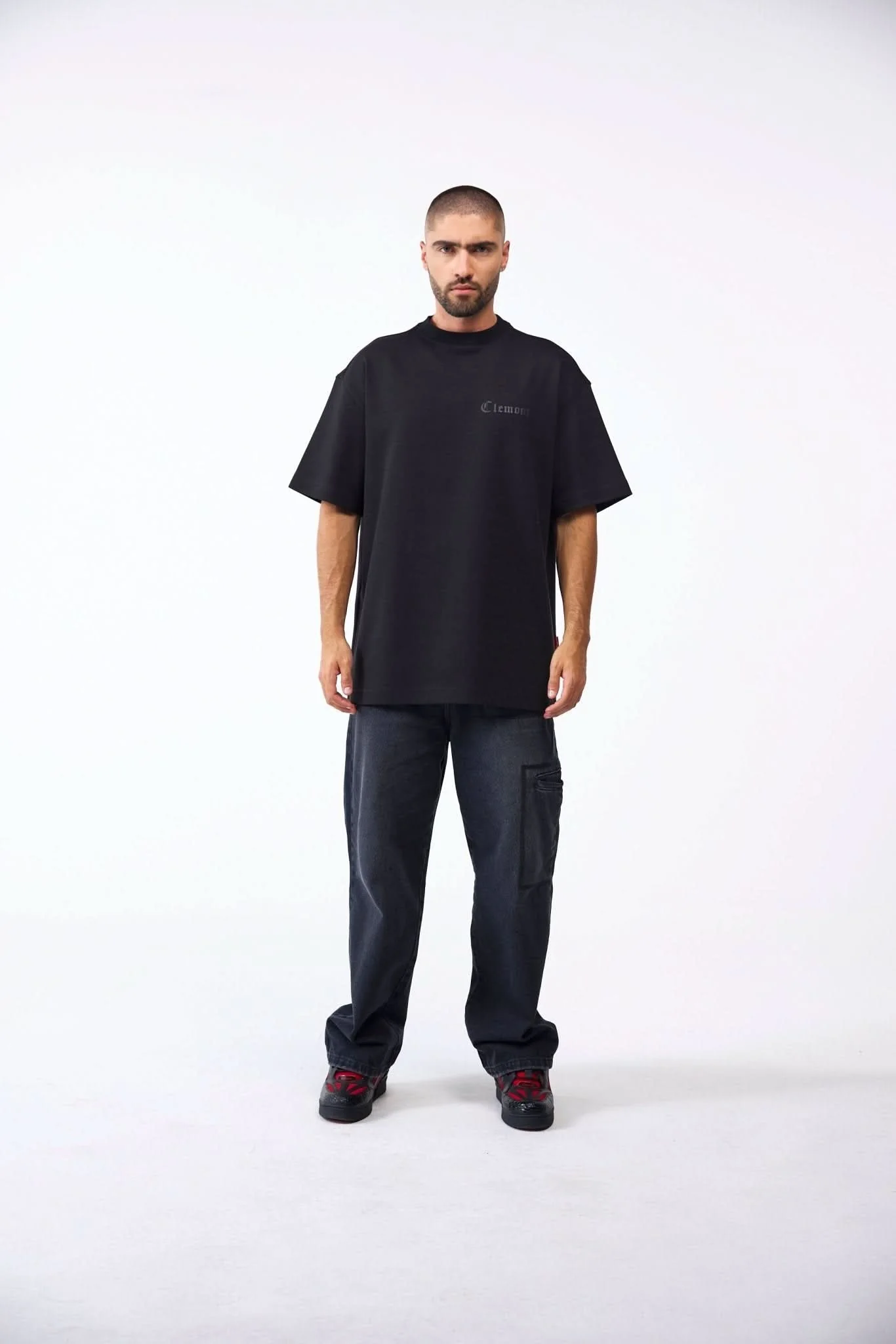 CAMISETA OVERSIZED MASCULINO ONIRICO NEGRO CLEMONT - Image 3