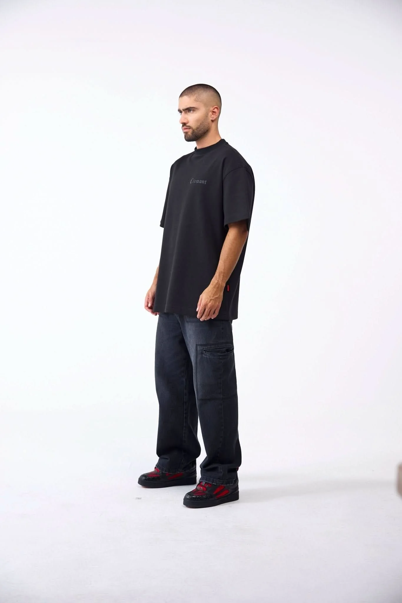 CAMISETA OVERSIZED MASCULINO ONIRICO NEGRO CLEMONT - Image 4