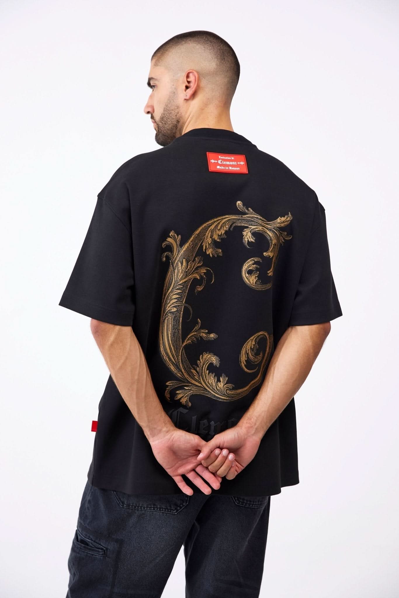CAMISETA OVERSIZED MASCULINO ONIRICO NEGRO CLEMONT - Image 5