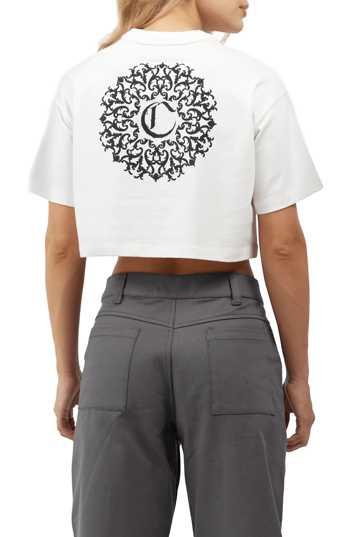 CROP TOP MUJER ARMONIOSO CREMA CLEMONT - Image 2