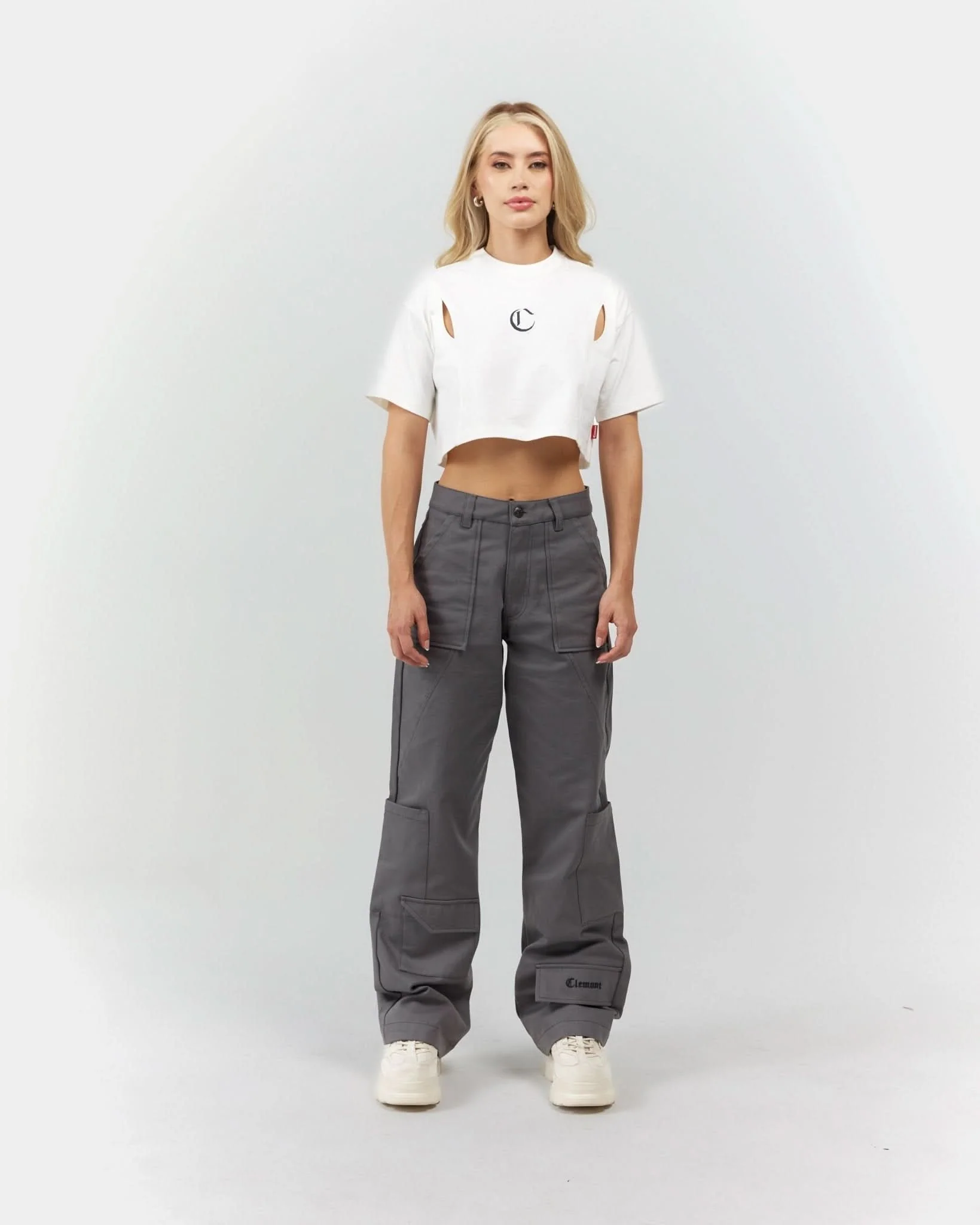 CROP TOP MUJER ARMONIOSO CREMA CLEMONT - Image 3