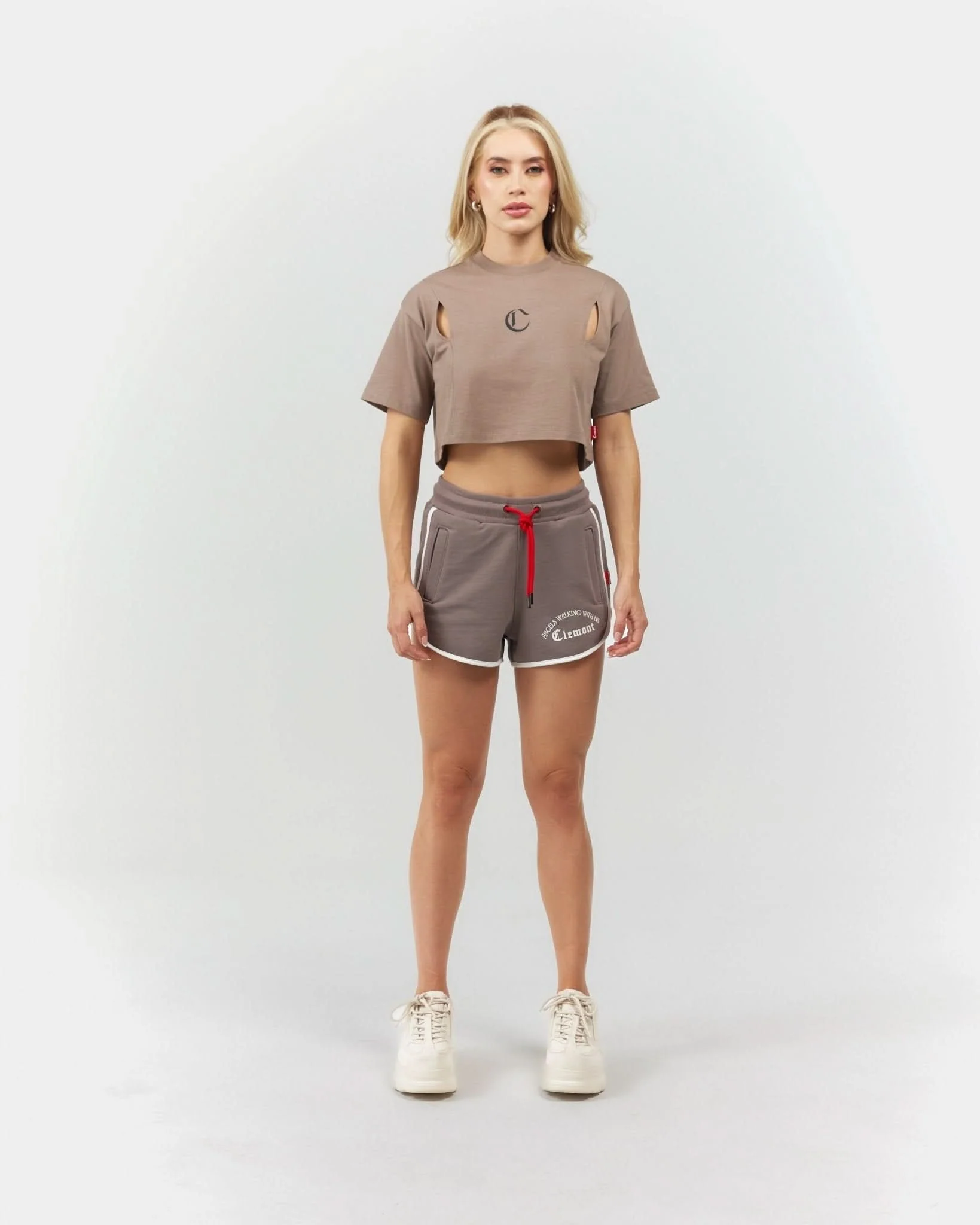 CROP TOP WOMEN ARMONIOSO TAUPE CLEMONT - Image 3