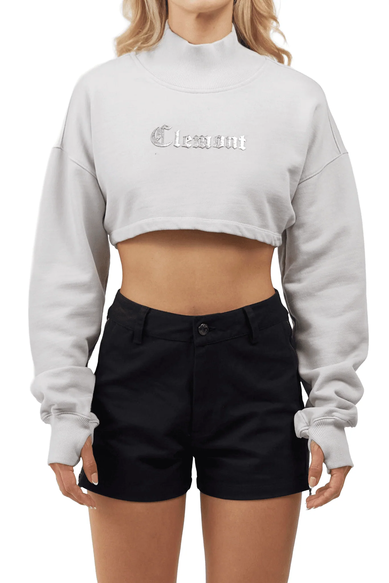 CROPPED SWEATER WOMEN  BELLEZZA GREY CLEMONT - Image 2