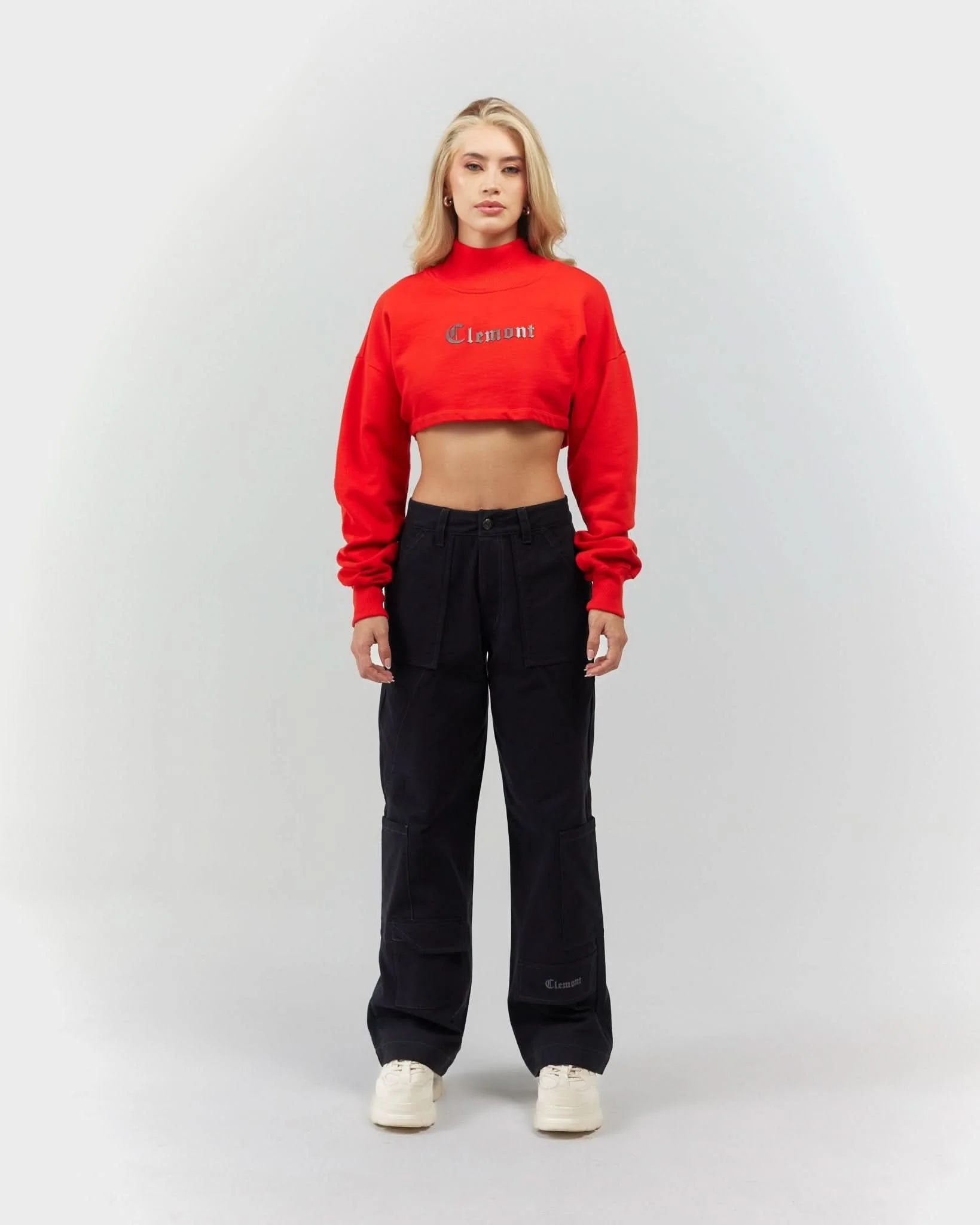 CROPPED SWEATER WOMEN  BELLEZZA RED CLEMONT - Image 3