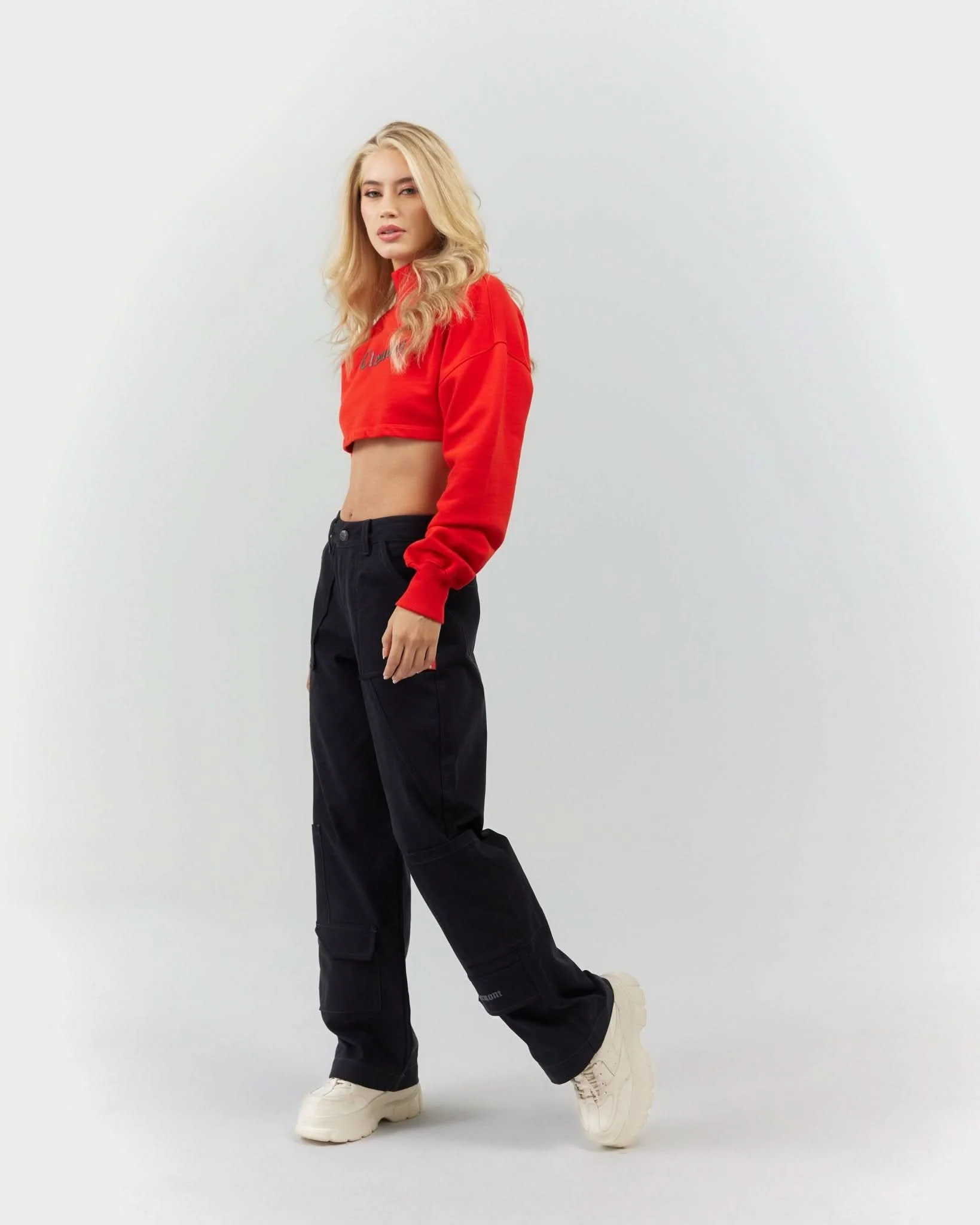 CROPPED SWEATER WOMEN  BELLEZZA RED CLEMONT - Image 4