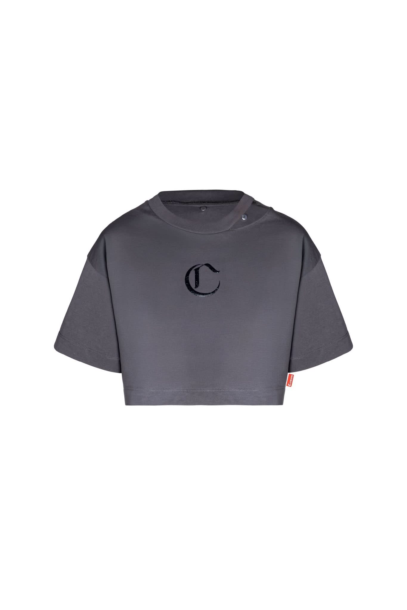 CROP TOP OVERSIZED MUJER CENERE GRIS OSCURO - Image 7