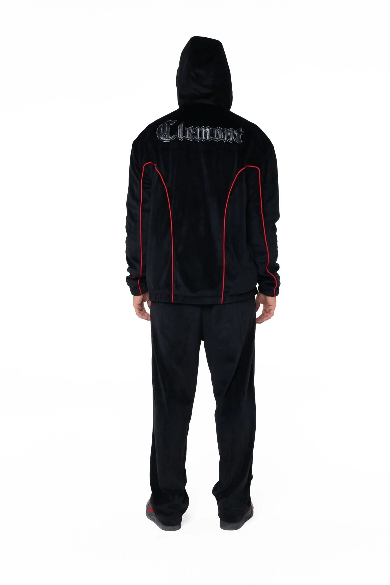 HOODIE MASCULINO RADUNARE NEGRO/ROJO CLEMONT - Image 8
