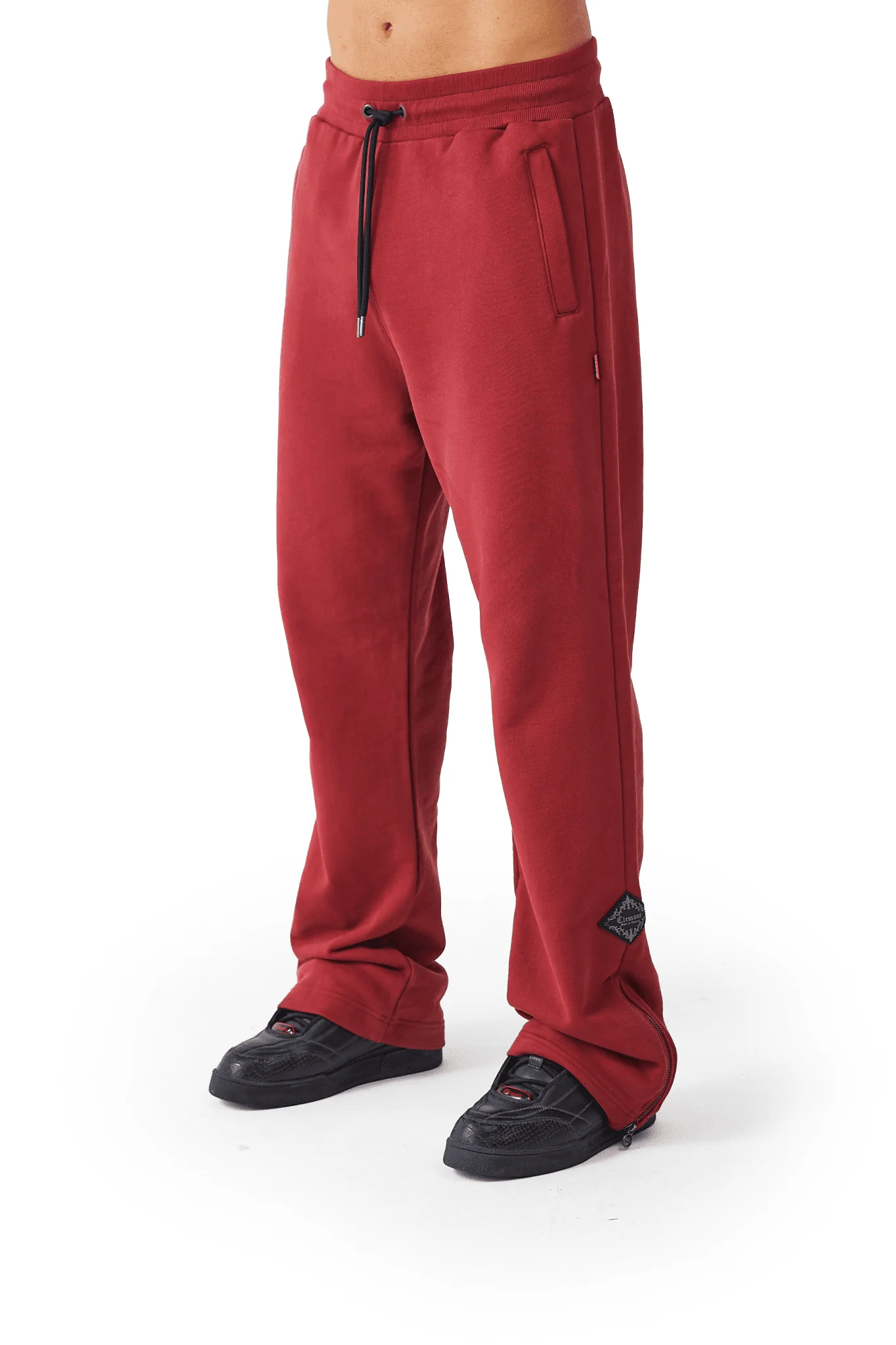 JOGGER SHORTS SPETTRALE BURGUNDY CLEMONT - Image 4