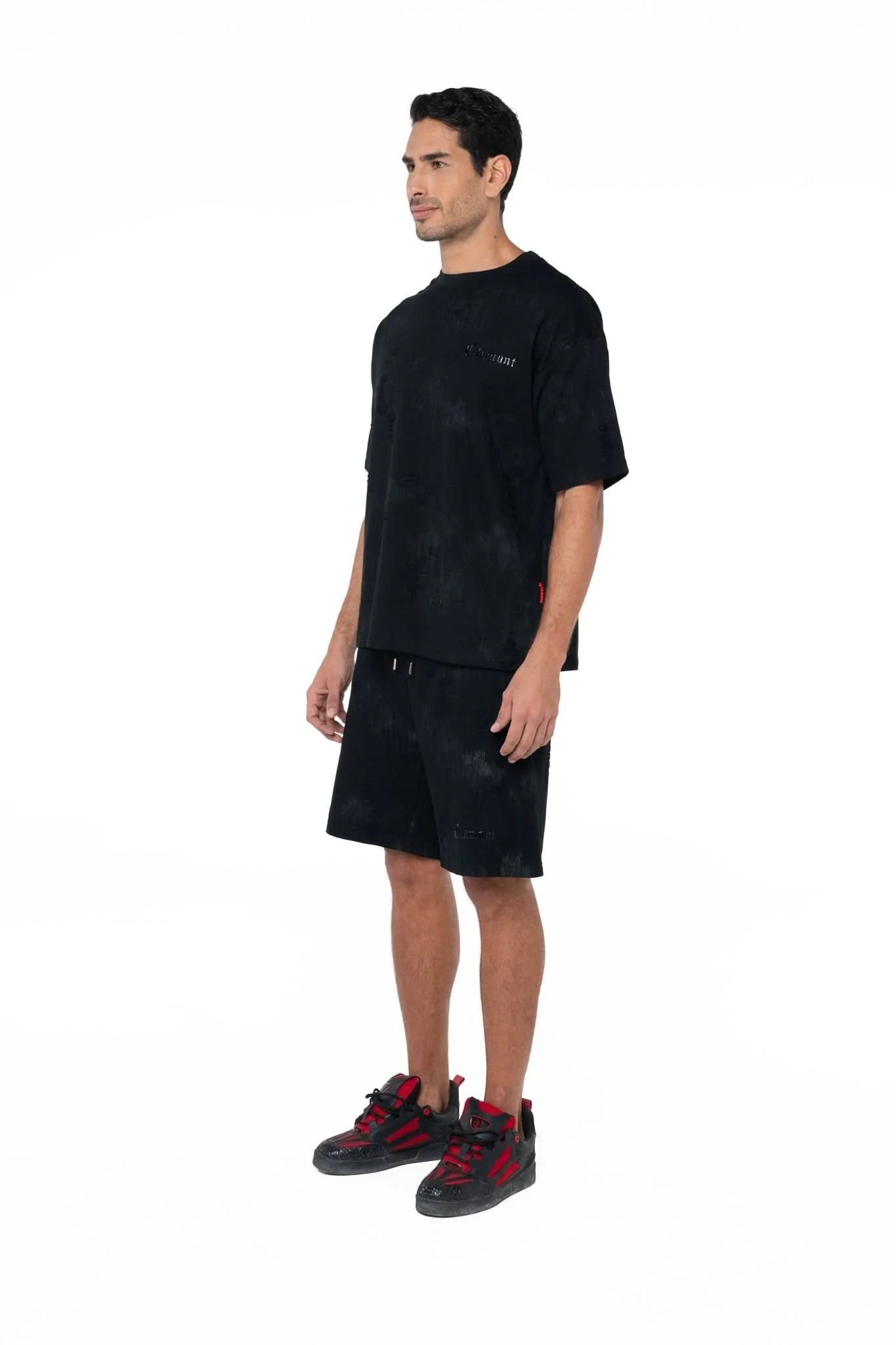 CAMISETA OVERSIZED MASCULINO ESTIVO NEGRO/SILVER CLEMONT - Image 5