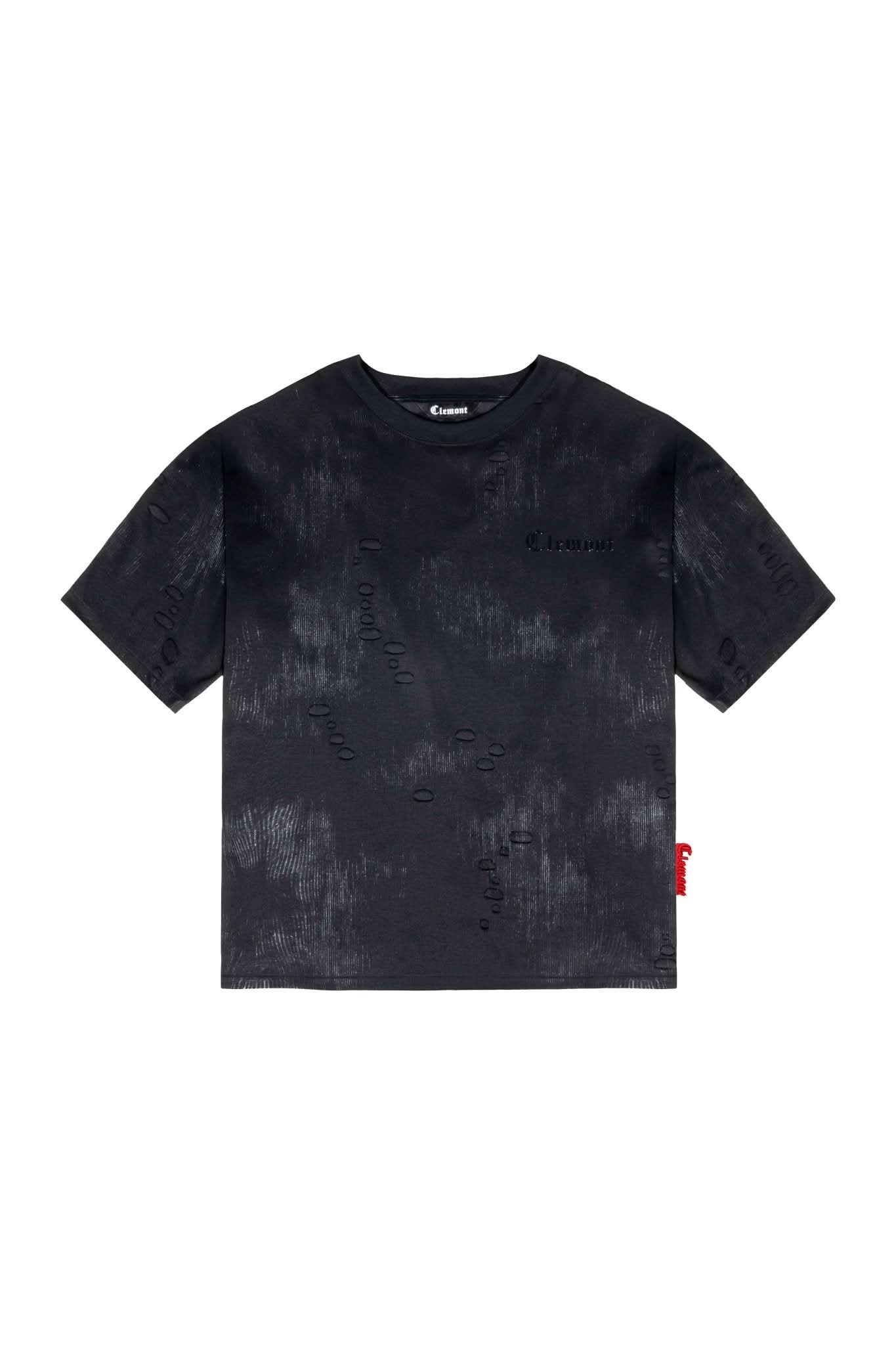 CAMISETA OVERSIZED MASCULINO ESTIVO NEGRO/SILVER CLEMONT