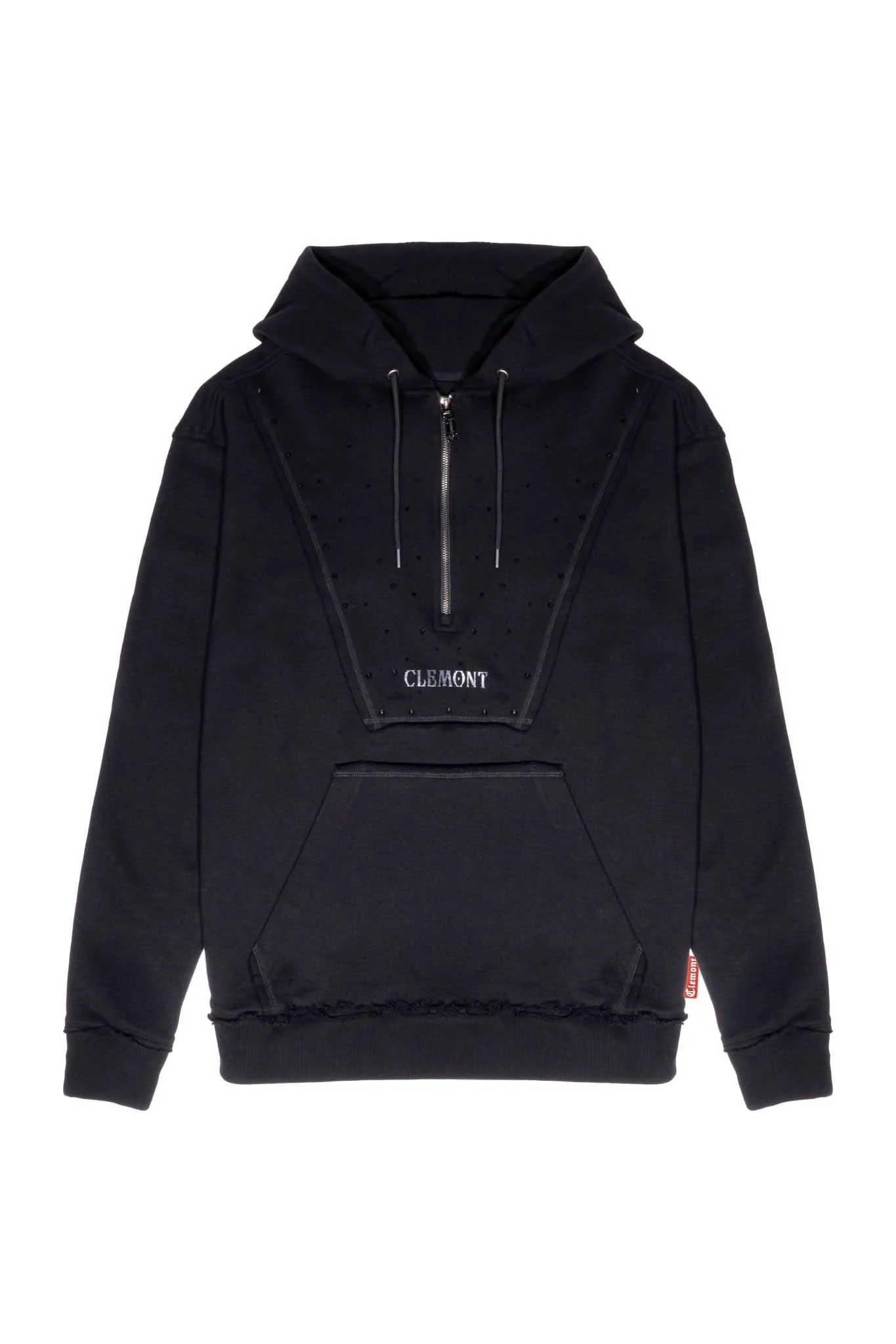 HOODIE OVERSIZED HOMBRE NERO NEGRO CLEMONT