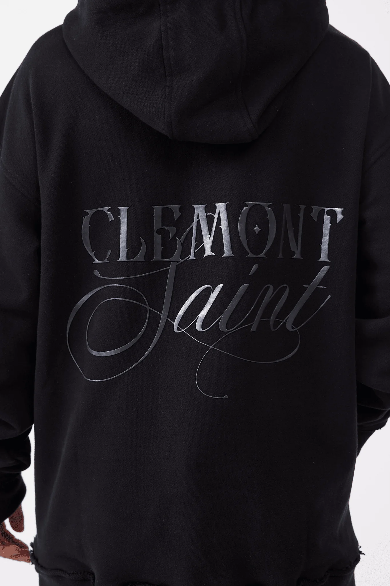 HOODIE OVERSIZED HOMBRE NERO NEGRO CLEMONT - Image 8
