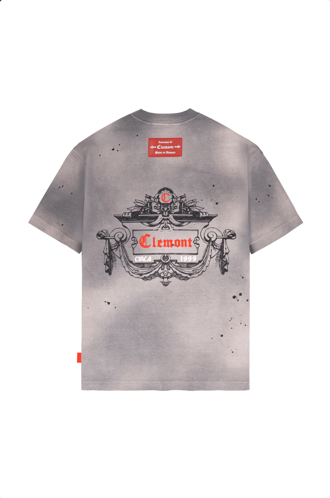 CAMISETA HOMBRE OVERSIZED DISORDINE GRIS OSCURO CLEMONT