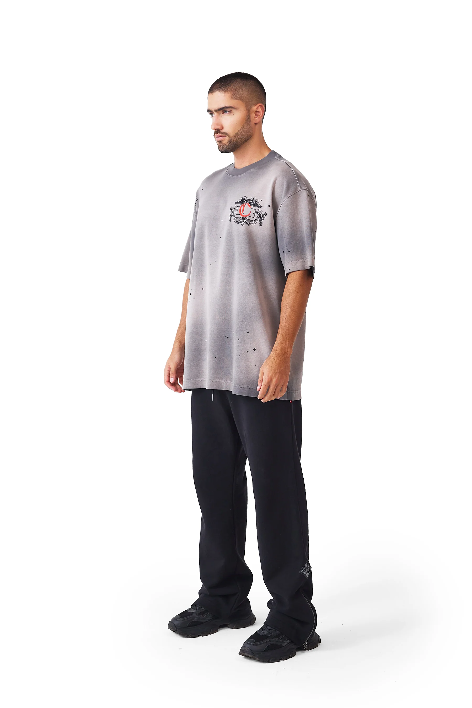 CAMISETA HOMBRE OVERSIZED DISORDINE GRIS OSCURO CLEMONT - Image 5