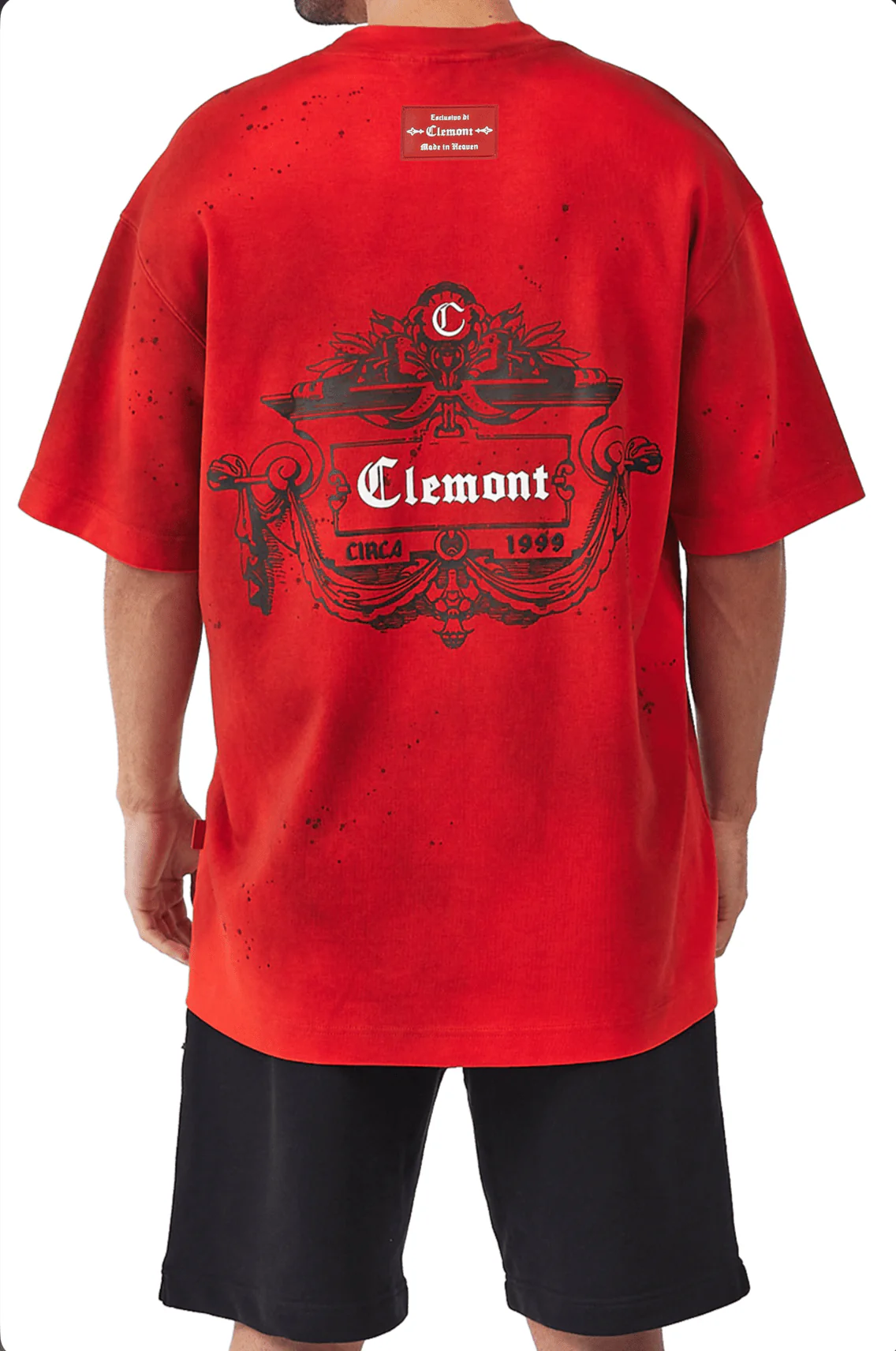 CAMISETA HOMBRE OVERSIZED DISORDINE ROJO CLEMONT - Image 2