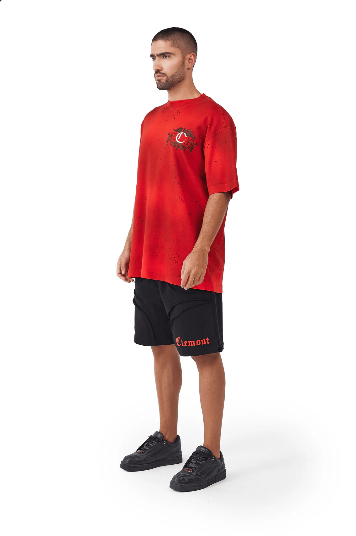 CAMISETA HOMBRE OVERSIZED DISORDINE ROJO CLEMONT - Image 4