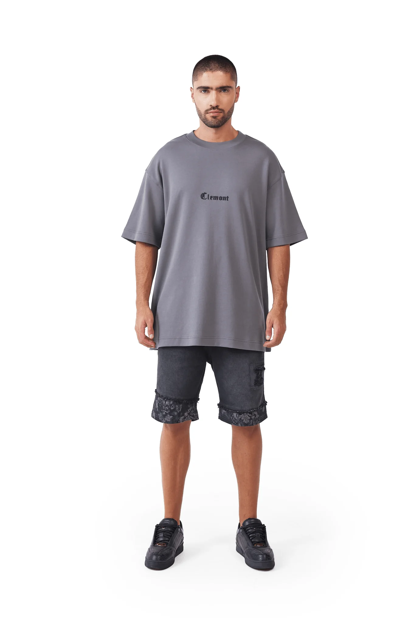 CAMISETA HOMBRE OVERSIZED PATEMA GRIS OSCURO CLEMONT - Image 5