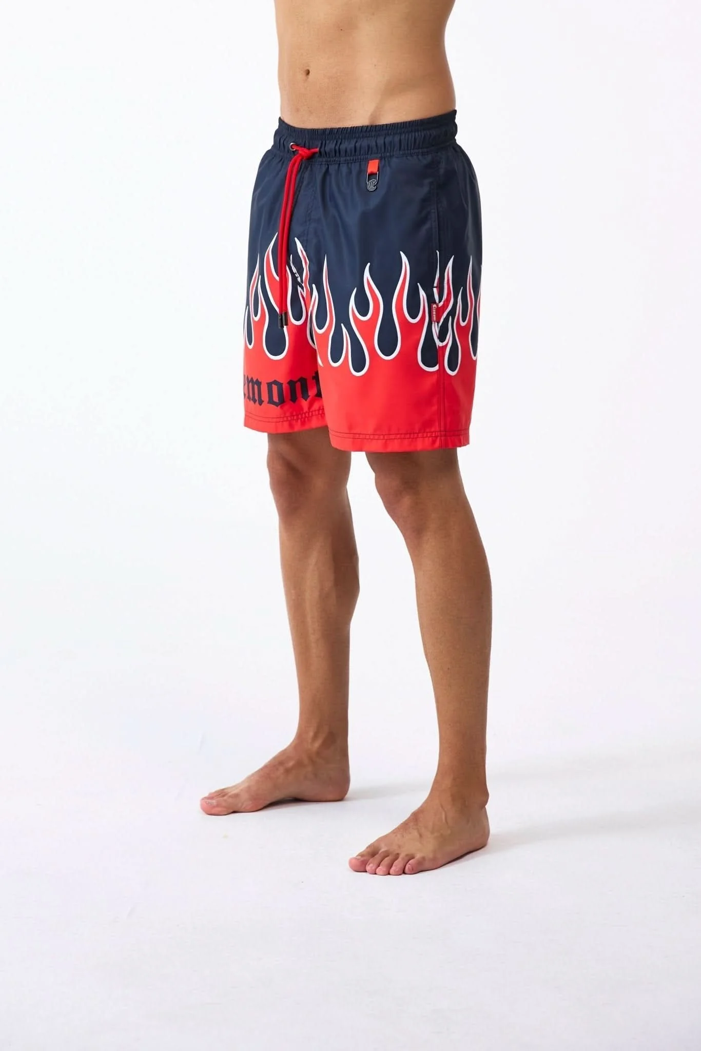 PANTALONETA MASCULINO PARADIGMA NEGRO/ROJO CLEMONT - Image 3