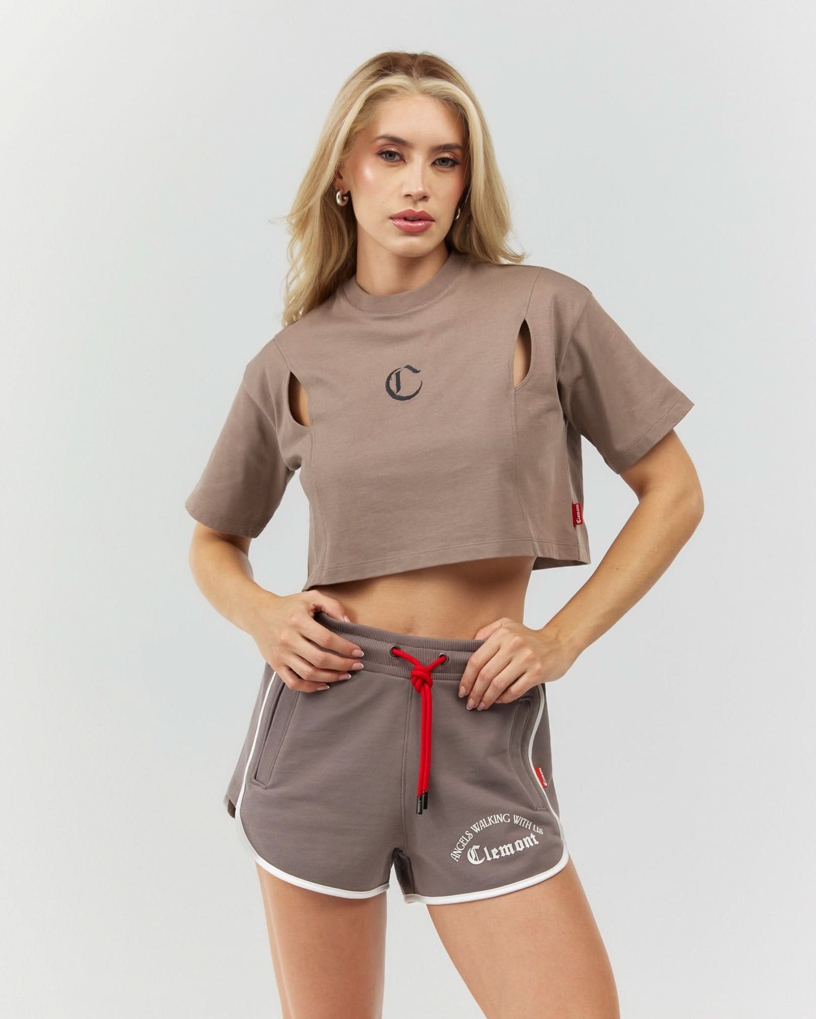 SHORT MUJER AUGUSTA TAUPE CLEMONT - Image 4