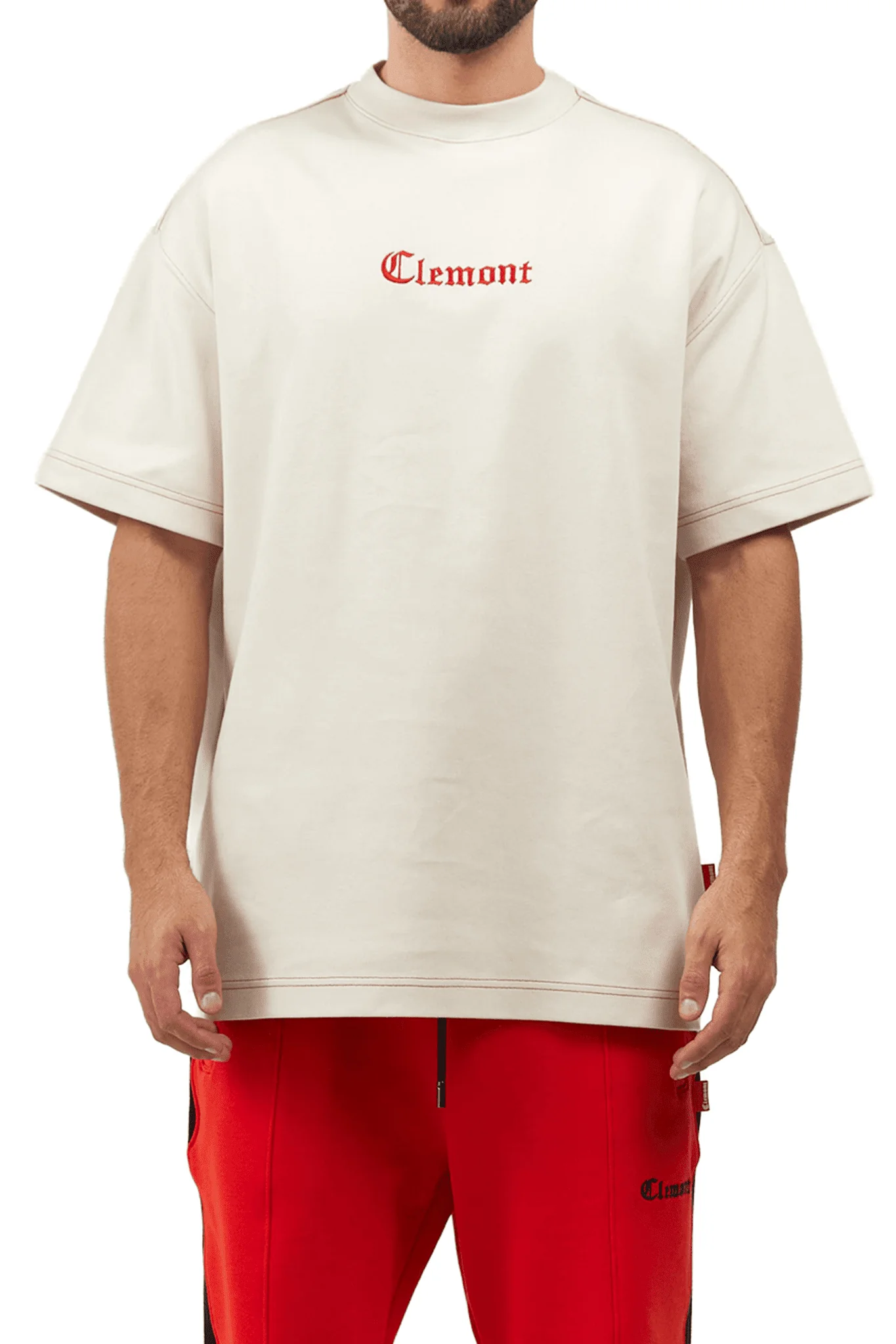 T-SHIRT MEN OVERSIZED INFERNO COCONUT CLEMONT - Image 2