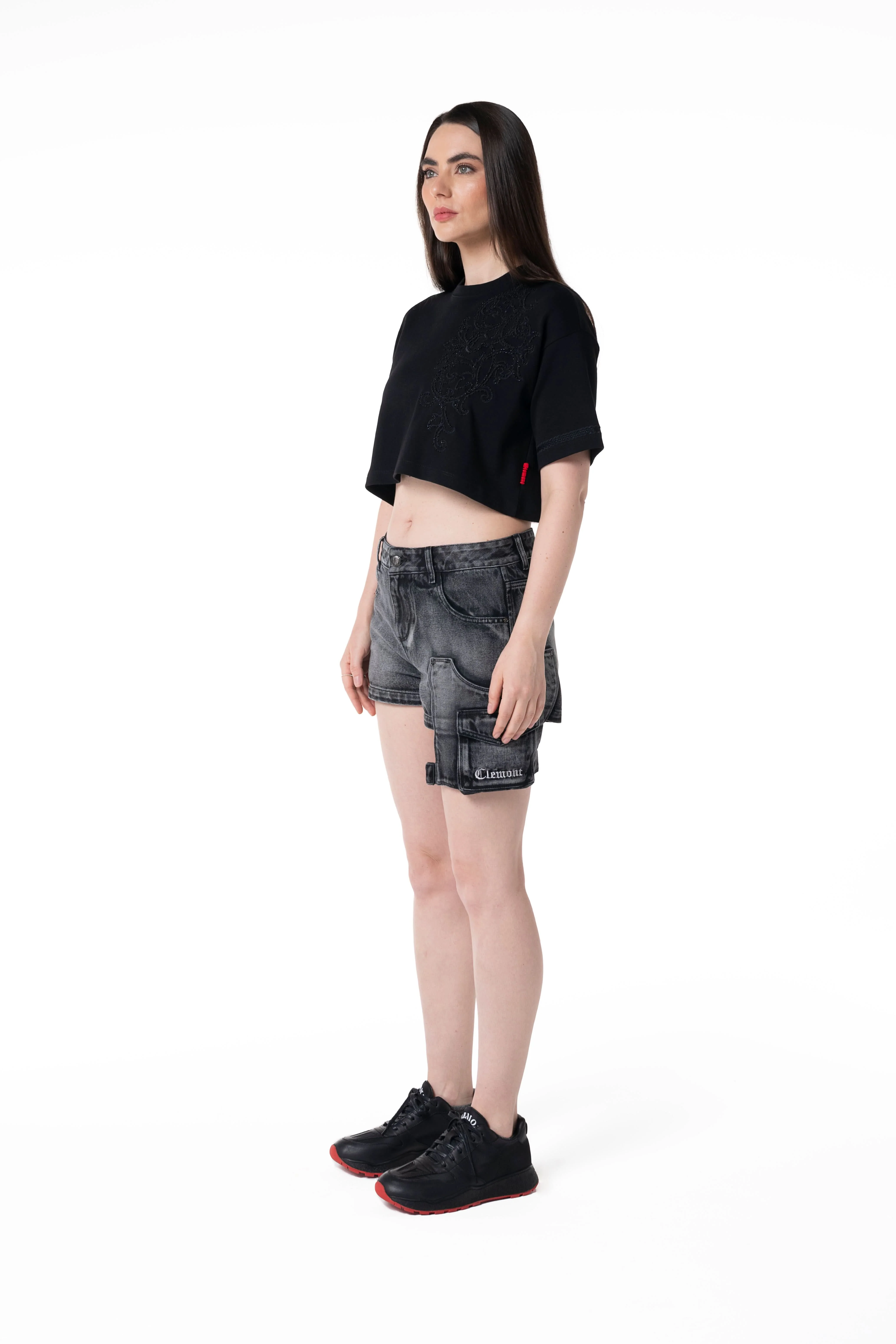 TOPS CORTO TIEPIDO MUJER NEGRO CLEMONT - Image 6
