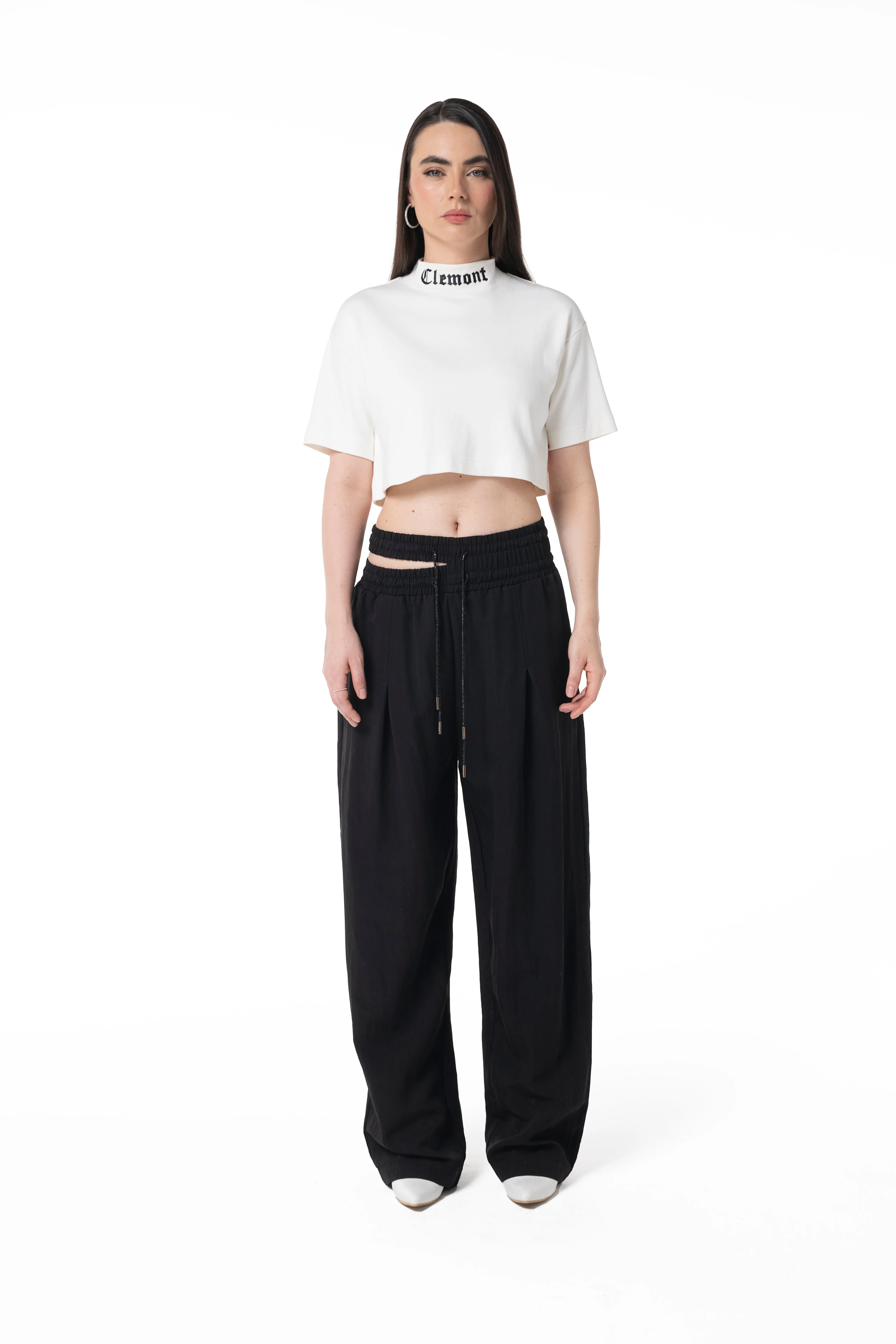 TOPS CORTOS MUJER SERAFINA CREMA CLEMONT - Image 2